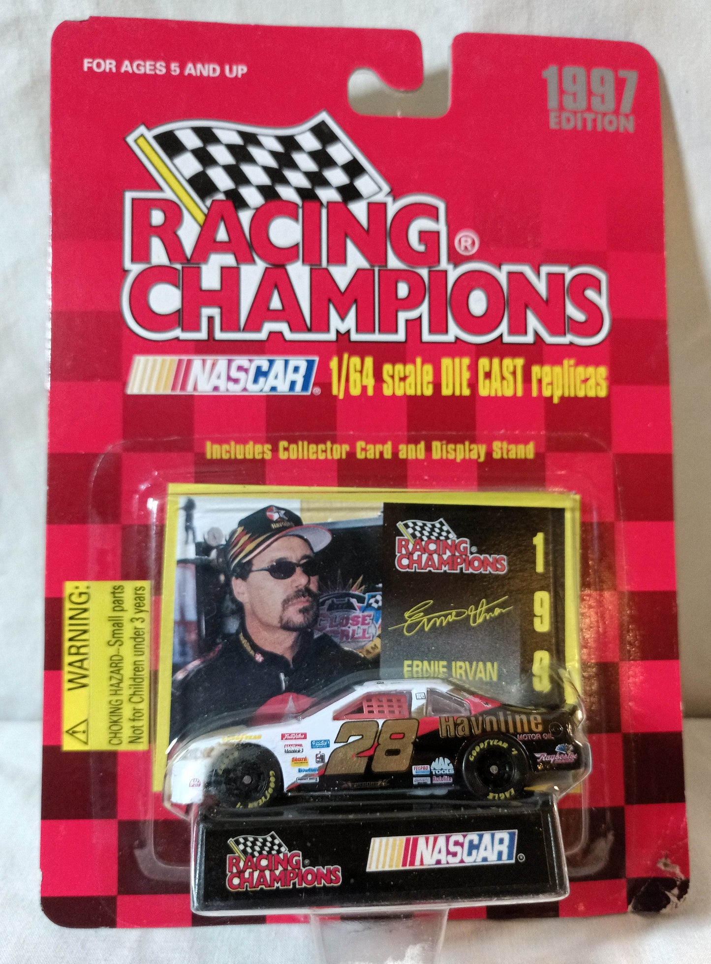 Racing Champions Nascar 1997 Ernie Irvan #28 Texaco Havoline Ford T-Bird - TulipStuff