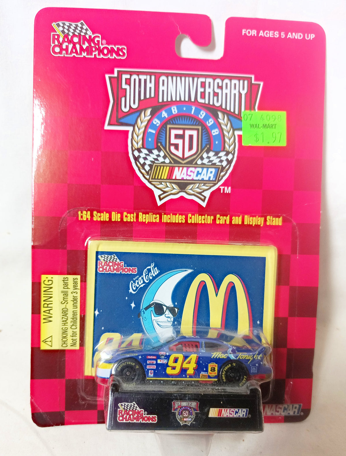 Racing Champions 1998 Bill Elliott #94 Mac Tonight McDonald's Taurus - TulipStuff