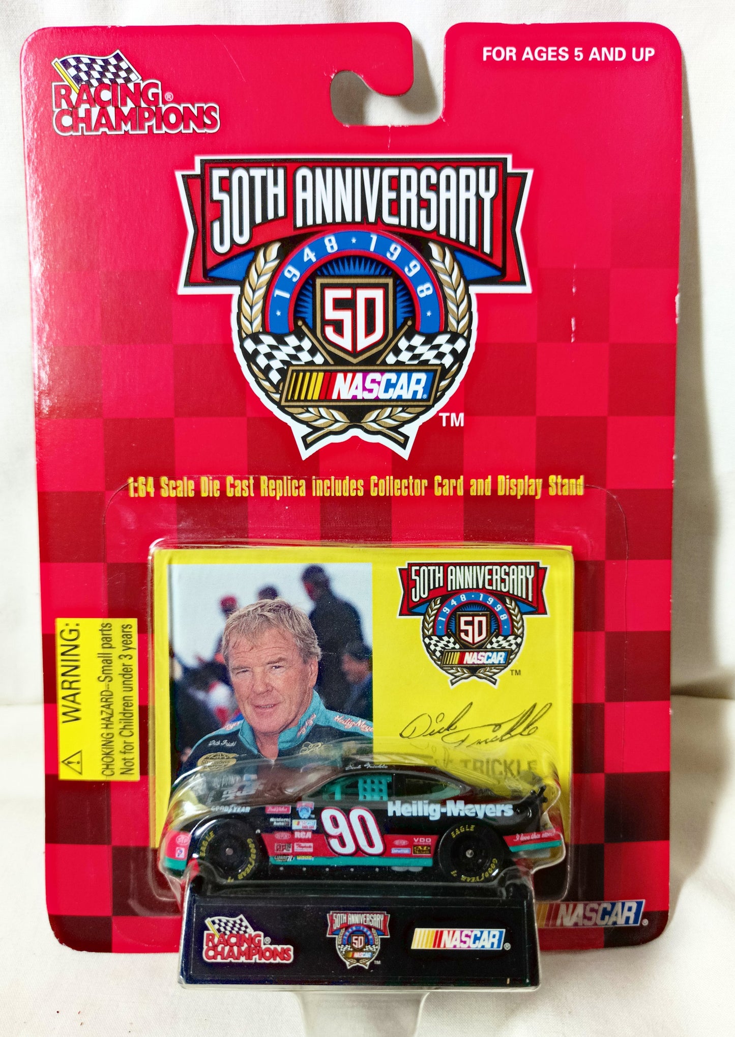 Racing Champions Nascar 1998 Dick Trickle #90 Heilig-Meyers Taurus - TulipStuff
