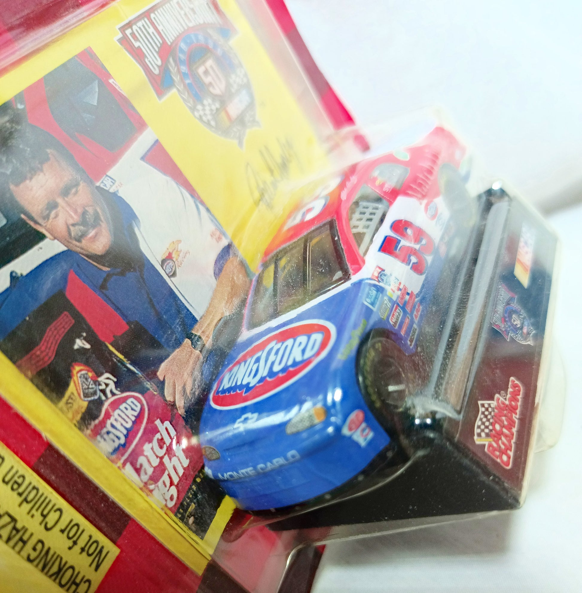 Racing Champions 1998 Robert Pressley Kingsford Match Light NASCAR 50th - TulipStuff