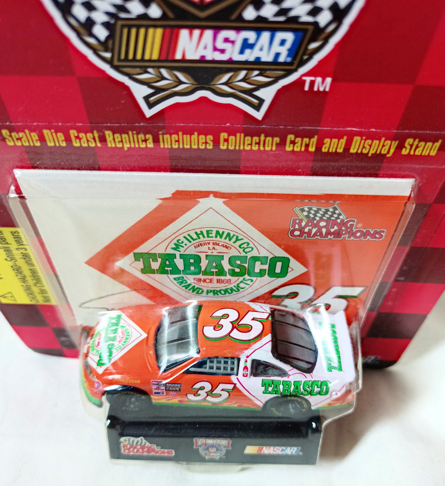 Racing Champions 1998 Todd Bodine #35 Tabasco Orange NASCAR 50th - TulipStuff
