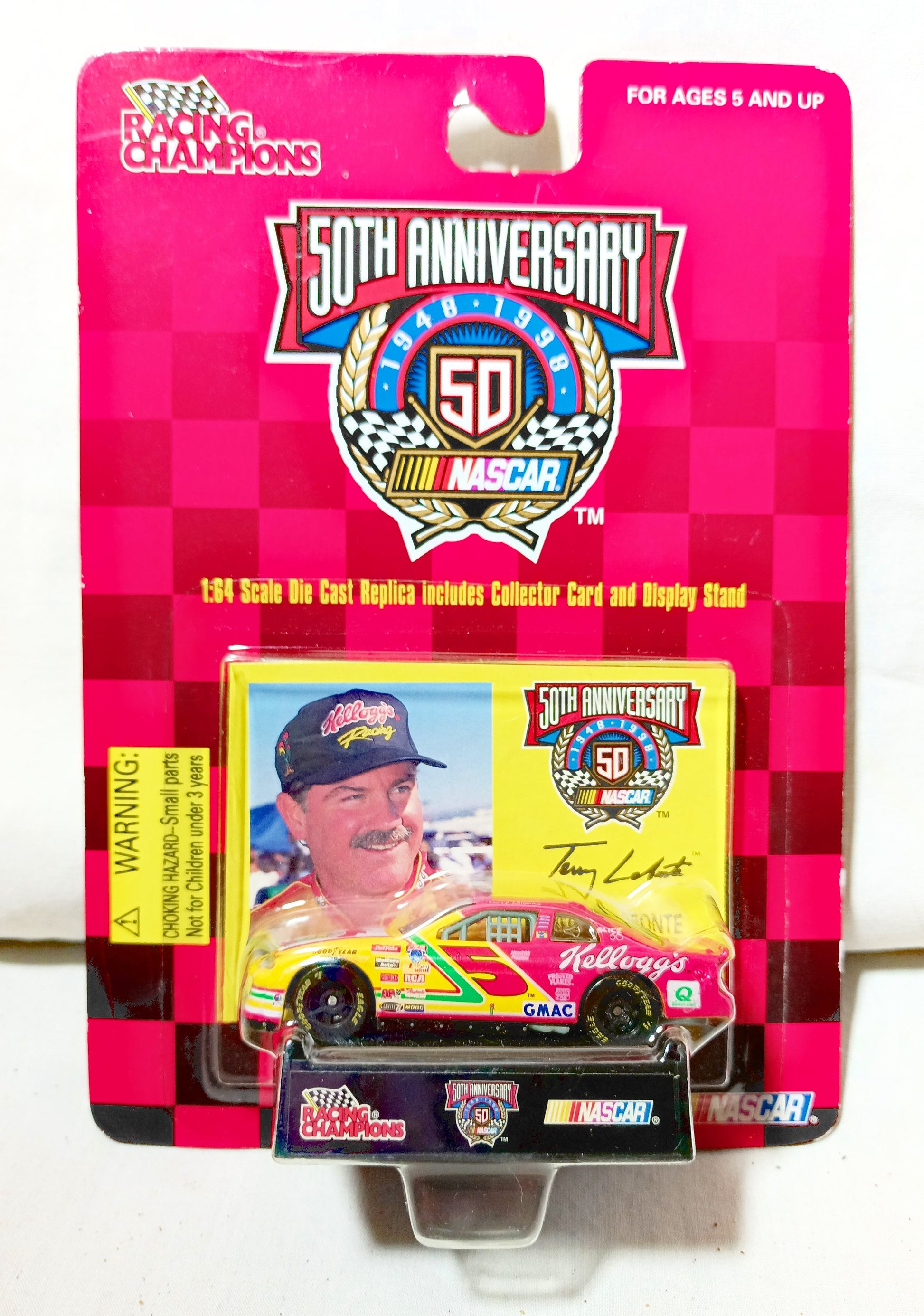 Racing Champions 1998 Terry Labonte Kelloggs Monte Carlo NASCAR 50th - TulipStuff