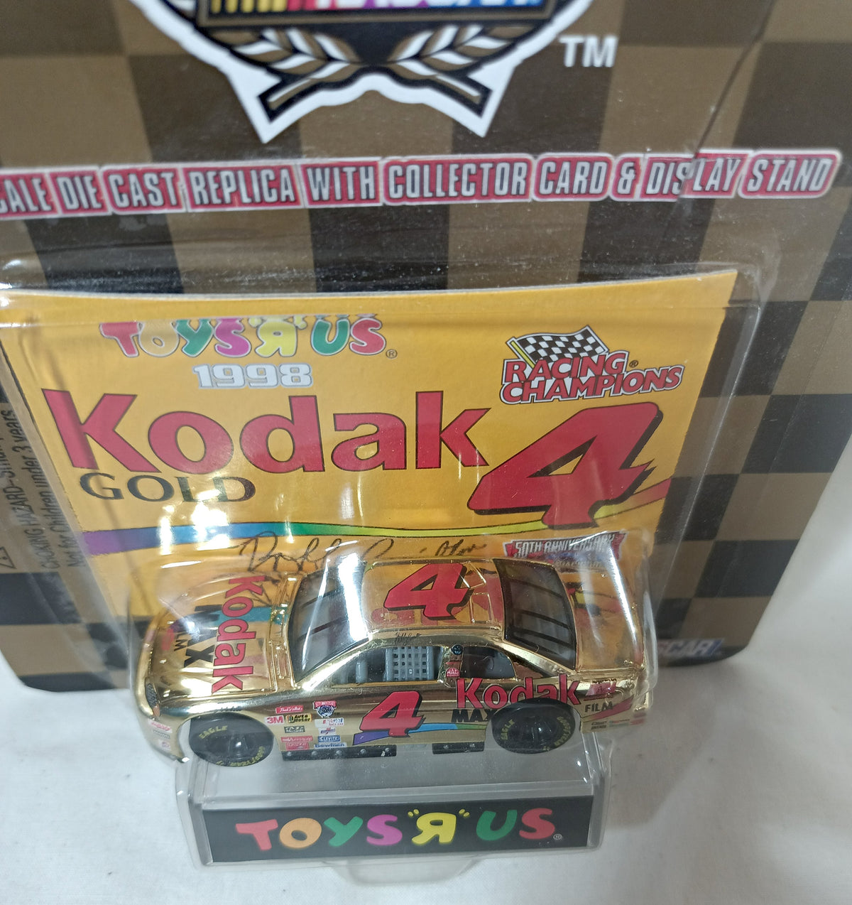 Racing Champions 1998 Toys R Us Bobby Hamilton #4 Kodak Gold Chevy - TulipStuff