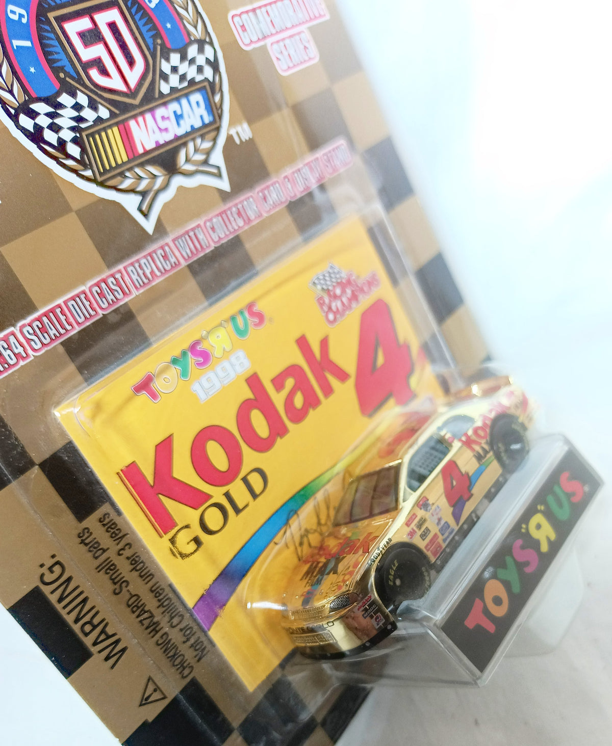 Racing Champions 1998 Toys R Us Bobby Hamilton #4 Kodak Gold Chevy - TulipStuff