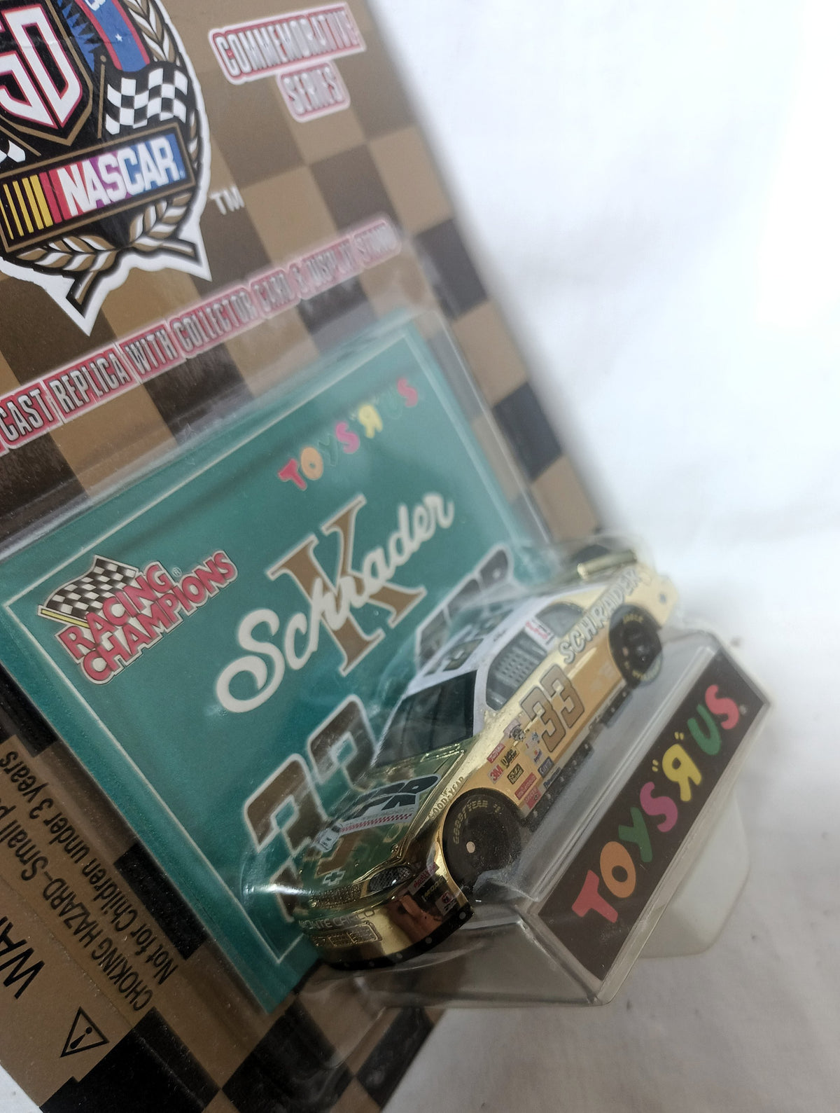 Racing Champions Gold Toys R Us 1998 Ken Schrader #33 APR Chevy - TulipStuff