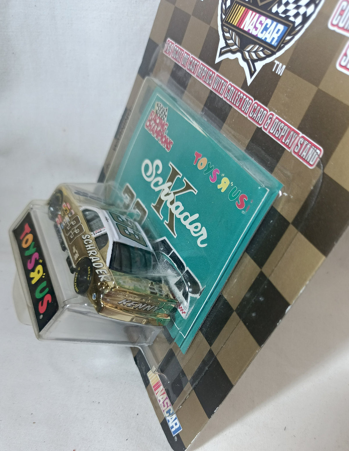 Racing Champions Gold Toys R Us 1998 Ken Schrader #33 APR Chevy - TulipStuff