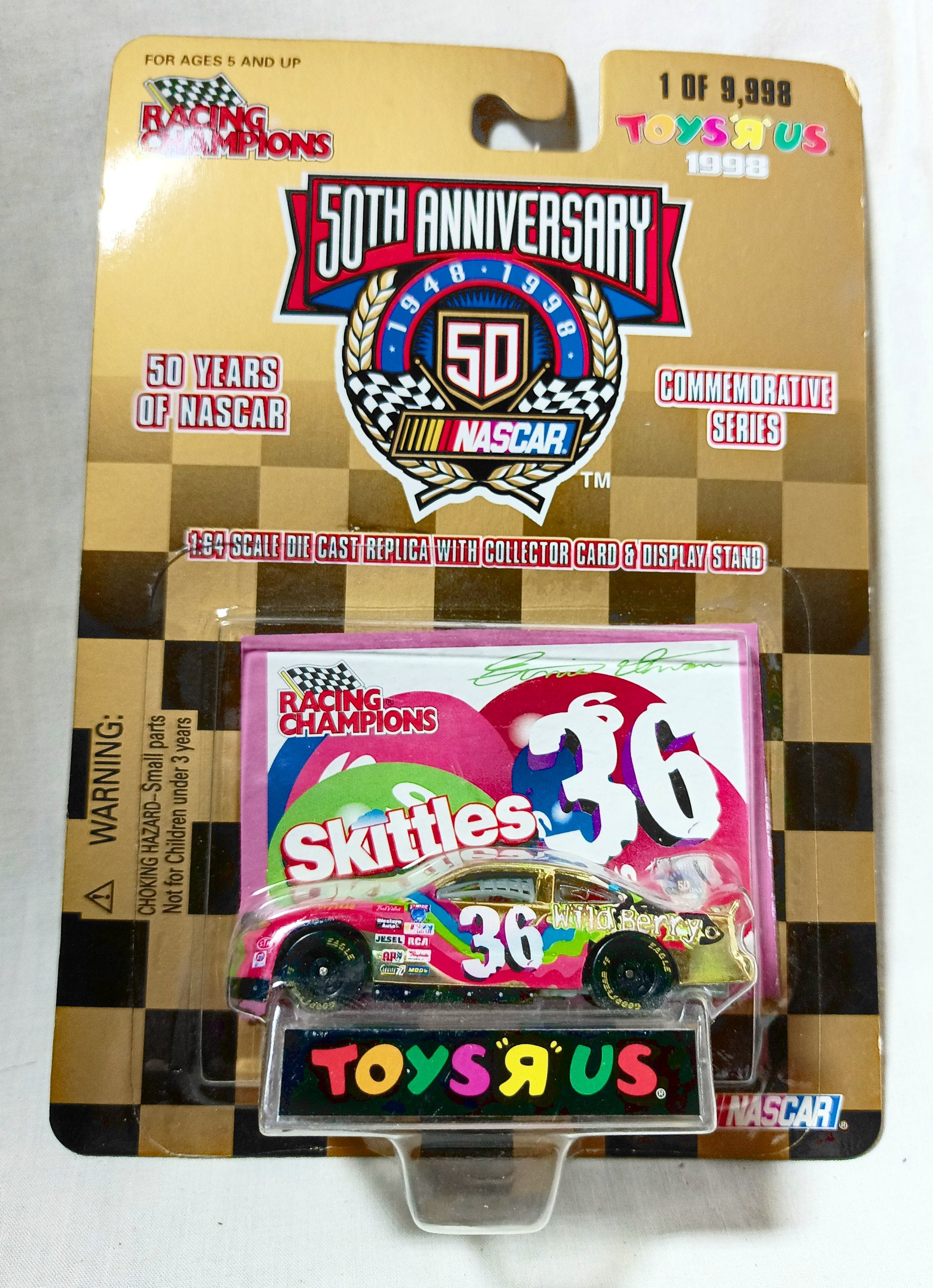 邦楽 Maximum Ratai'n Roll TESCLE&THE STOICS Racing Champions Toys R Us 1998 Ernie Irvan Wildberry Skittles