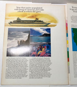 Royal Caribbean Cruise Line Introduces Song Of America 1982 Brochure - TulipStuff