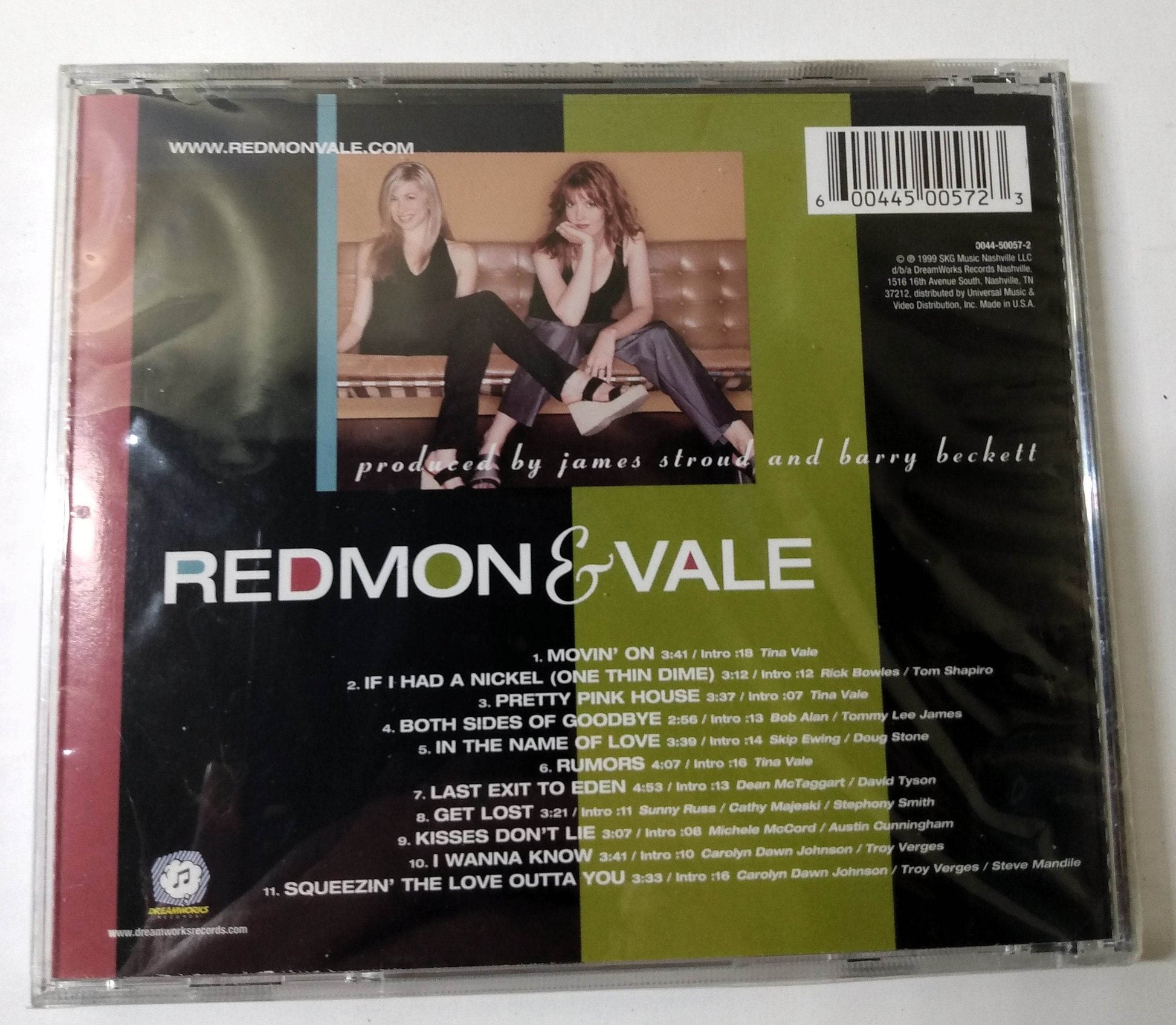 Redmon & Vale S/T Country Rock Album Cd DreamWorks 1999 - TulipStuff