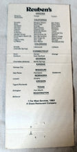 Load image into Gallery viewer, Reuben&#39;s Steaks and Seafood Restaurant Chain Matchbook Cover 1983 - TulipStuff
