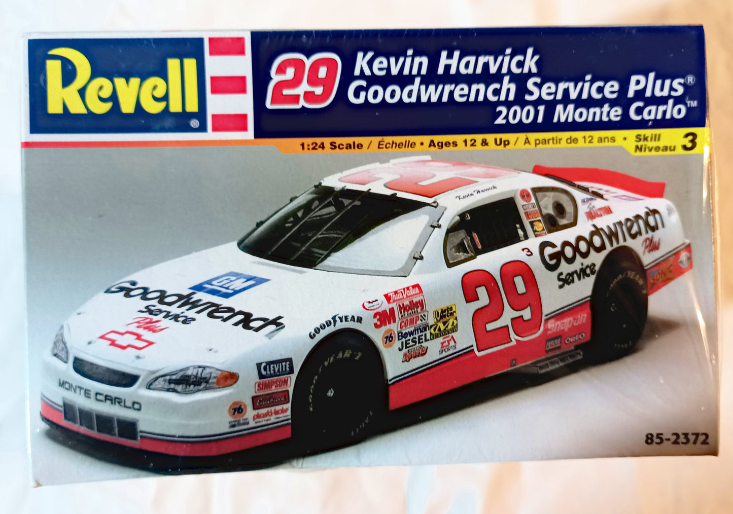 Revell Kevin Harvick Goodwrench 2001 Monte Carlo 1:24 Scale Model Kit - TulipStuff