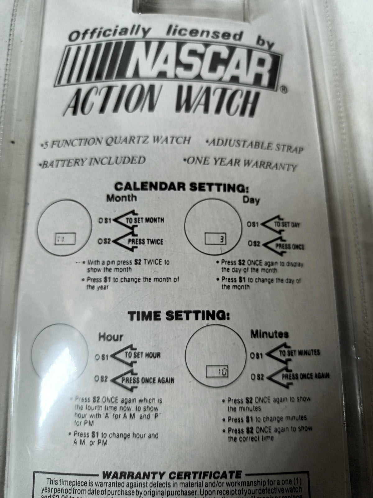 Richard Petty #43 STP NASCAR Digital Quartz Action Watch 1992 - TulipStuff