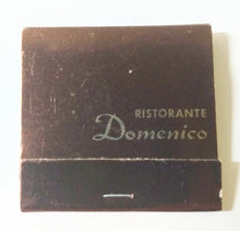 Load image into Gallery viewer, Ristorante Domenico E 40th St Midtown Manhattan NYC Matchbook 1990&#39;s - TulipStuff
