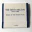 Ritz-Carlton New York Jockey Club Central Park South Matchbook 1980's - TulipStuff