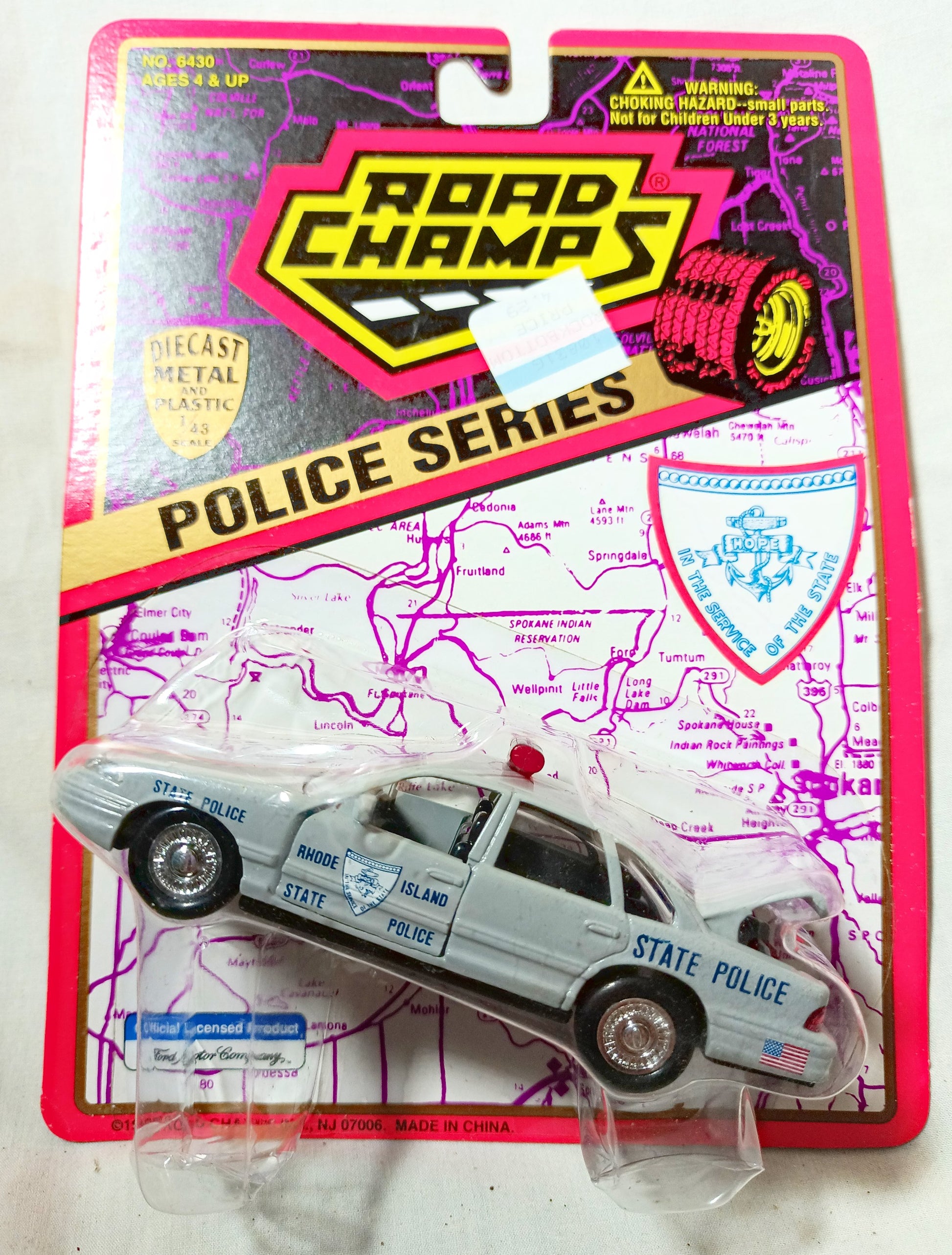 Road Champs Rhode Island State Police Ford Crown Victoria 1995 1:43 - TulipStuff