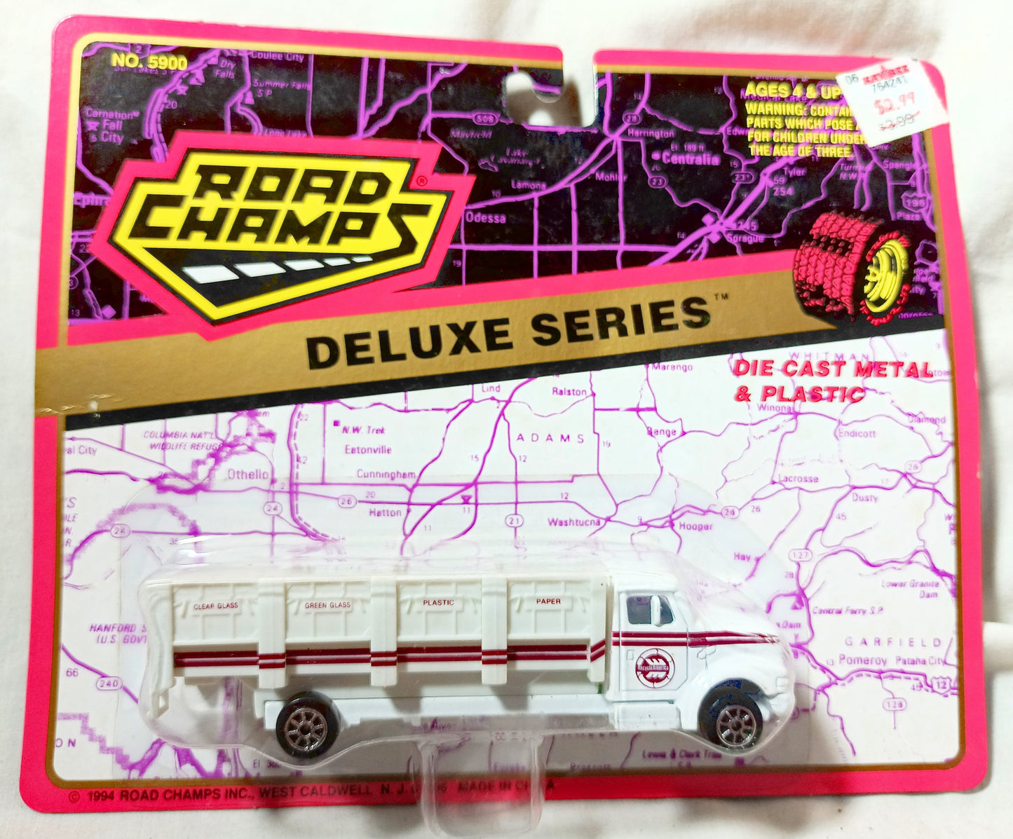 Road Champs 5900 Deluxe Series Recycle Truck Recycle America 1994 - TulipStuff