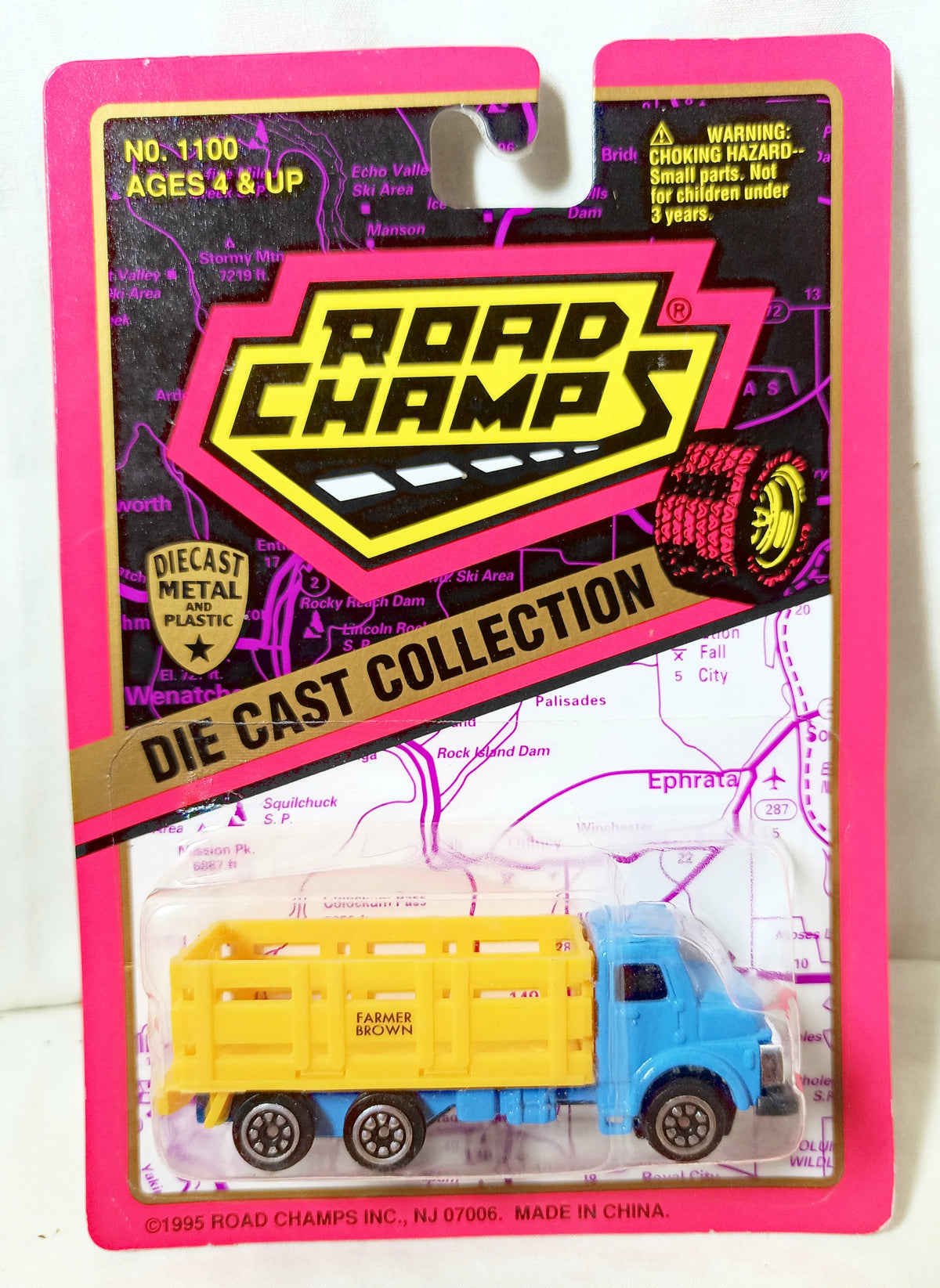 Road Champs No. 1100 1980's Mercedes-Benz Farmer Brown Cattle Truck - TulipStuff
