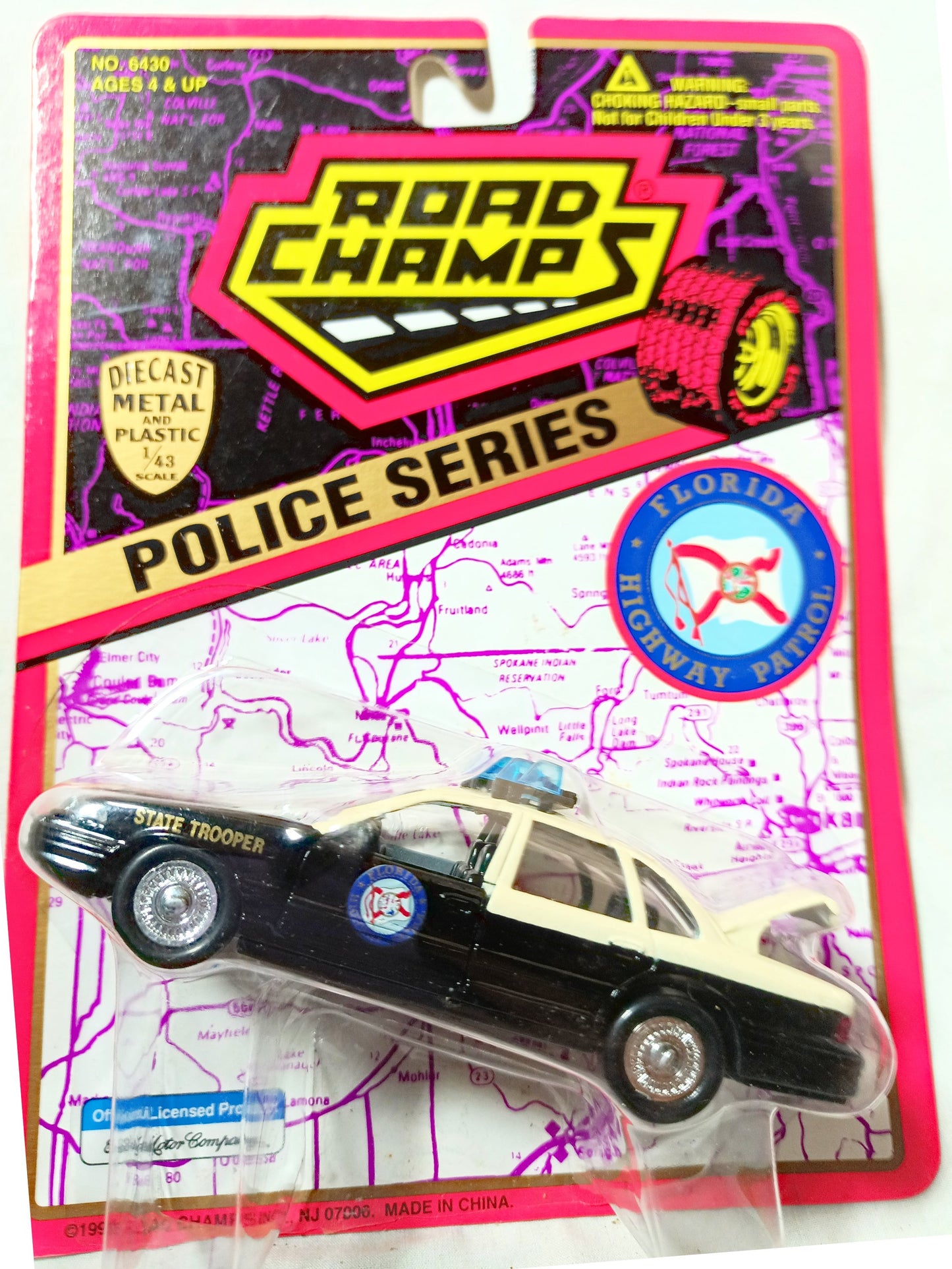 Road Champs Florida Hwy Patrol Ford Crown Victoria Police 1995 1:43 - TulipStuff