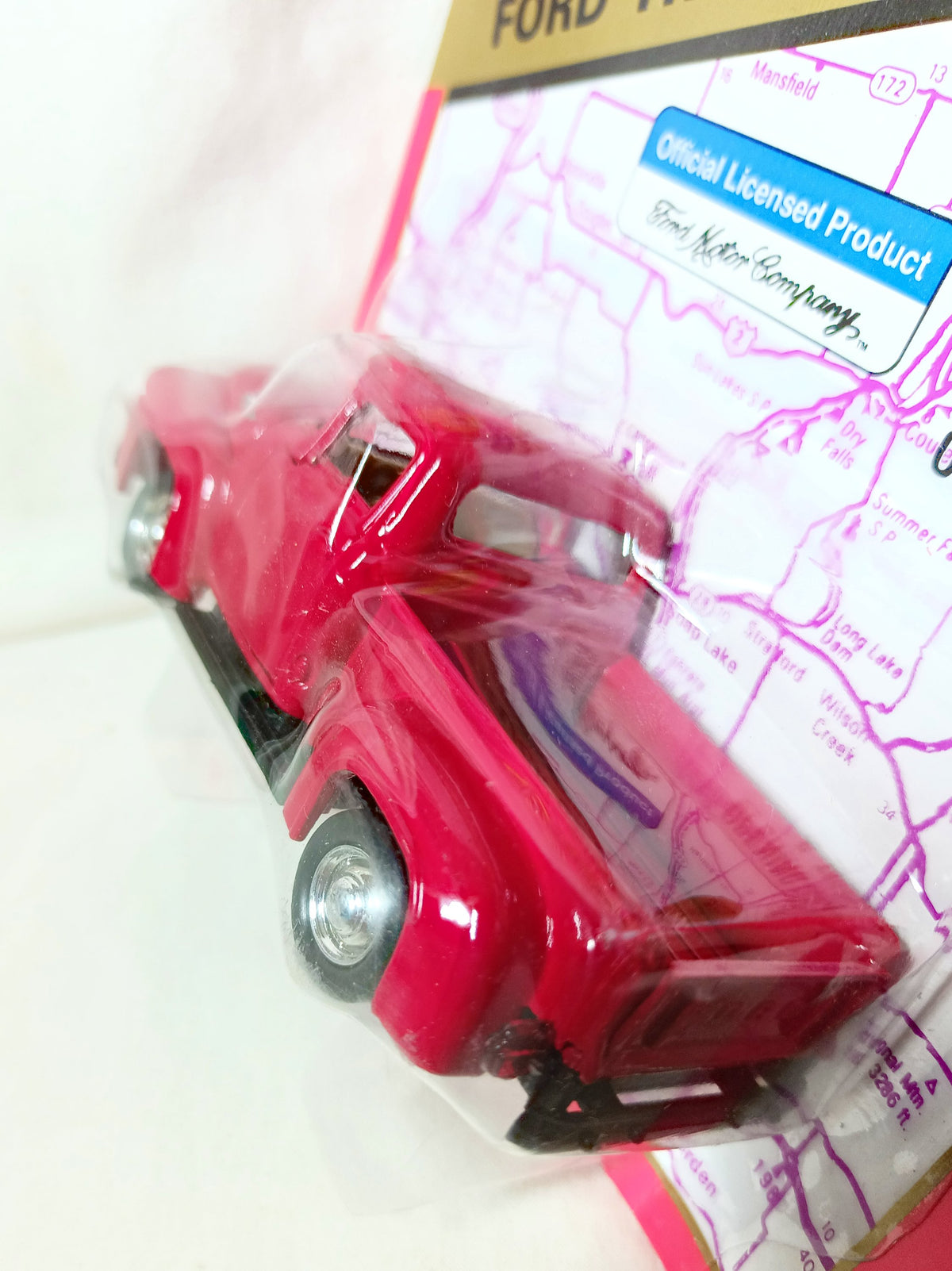 Road Champs Ford Truck Series '56 Ford F100 Pickup Truck 1:43 Red 1994 - TulipStuff