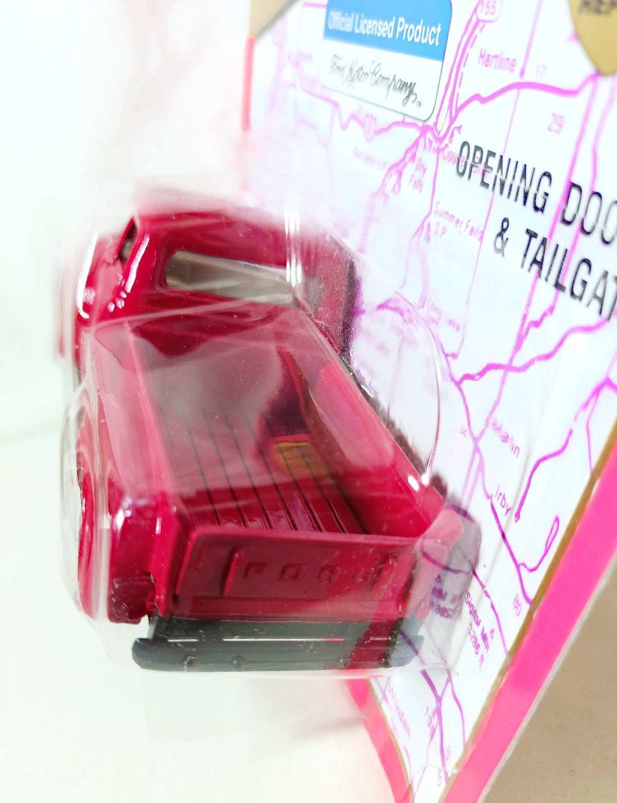 Road Champs Ford Truck Series '56 Ford F100 Pickup Truck 1:43 Red 1994 - TulipStuff