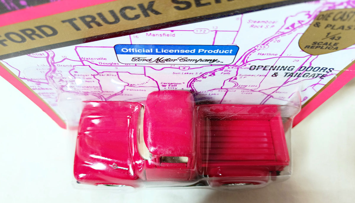 Road Champs Ford Truck Series '56 Ford F100 Pickup Truck 1:43 Red 1994 - TulipStuff