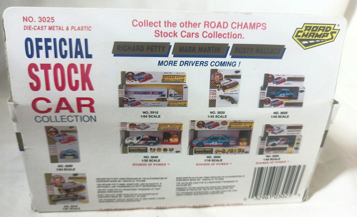 Road Champs Stock Car Collection Mark Martin Valvoline Ford 1992 1:43 - TulipStuff