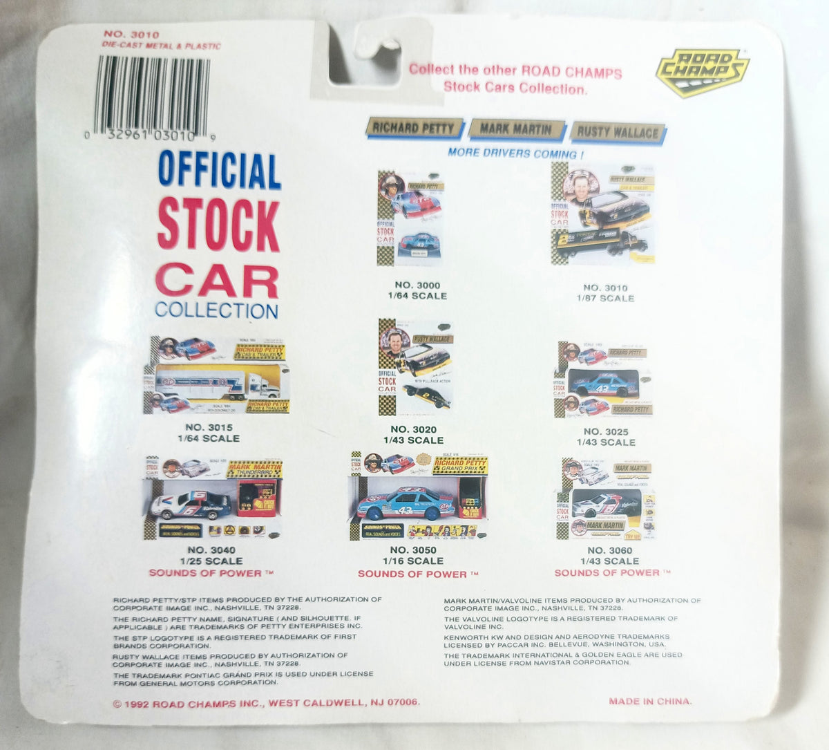 Road Champs Mark Martin Valvoline Team Transporter Truck 1992 1:87 - TulipStuff