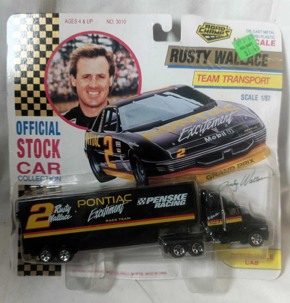 Road Champs Rusty Wallace Penske Pontiac Team Transport 1992 1:87 - TulipStuff