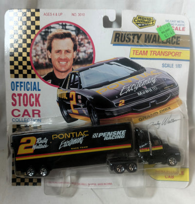 Road Champs Rusty Wallace Penske Pontiac Team Transport 1992 1:87 - TulipStuff