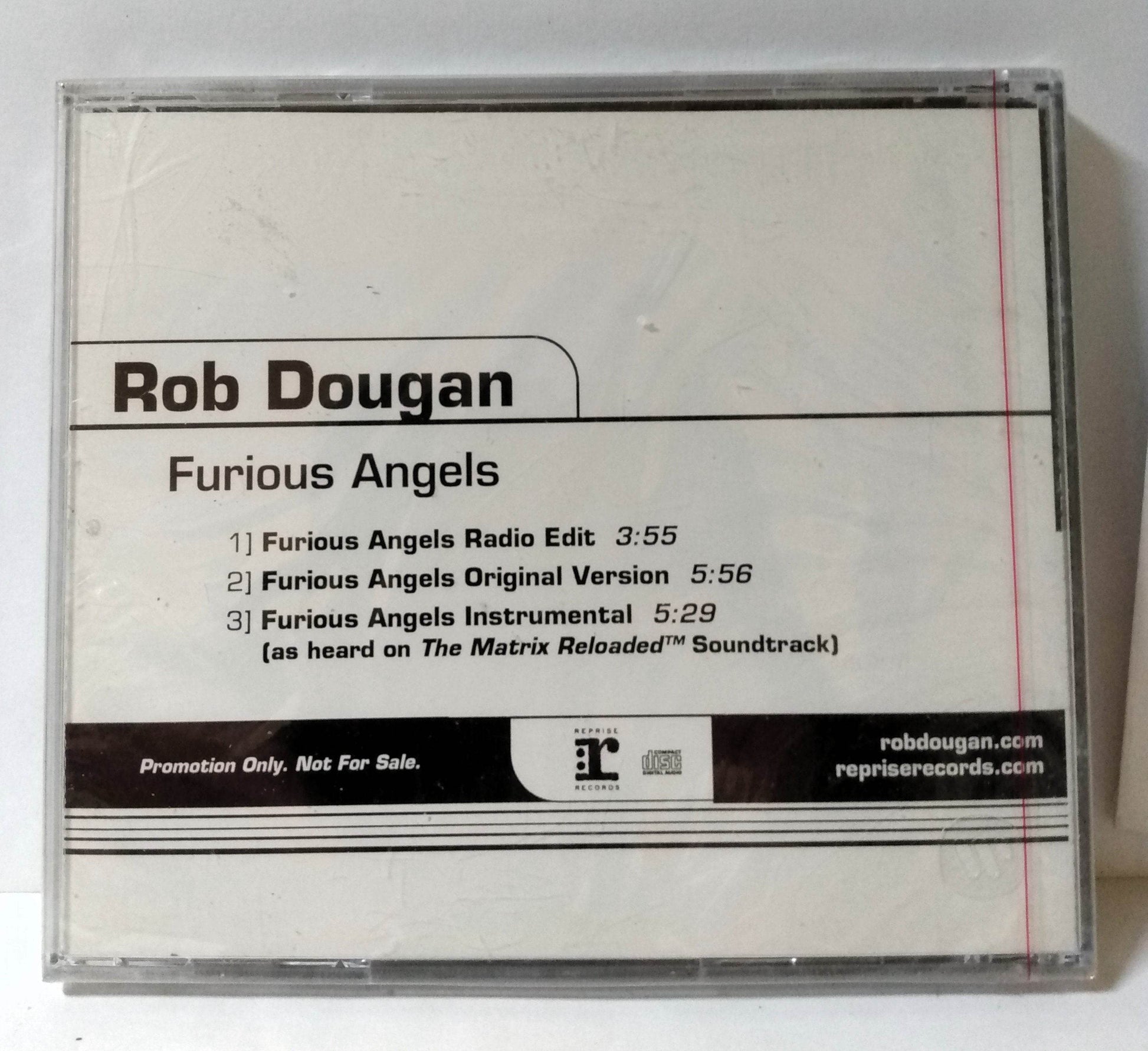 Rob Dougan Furious Angels Promo Single CD Reprise 2003 - TulipStuff