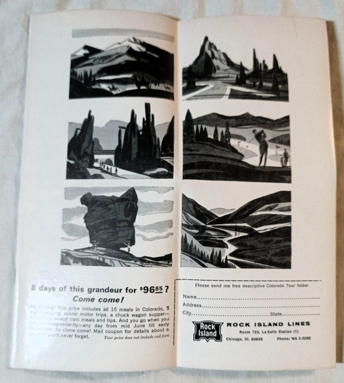 Rock Island Lines Railroad System Timetable Summer 1964 - TulipStuff