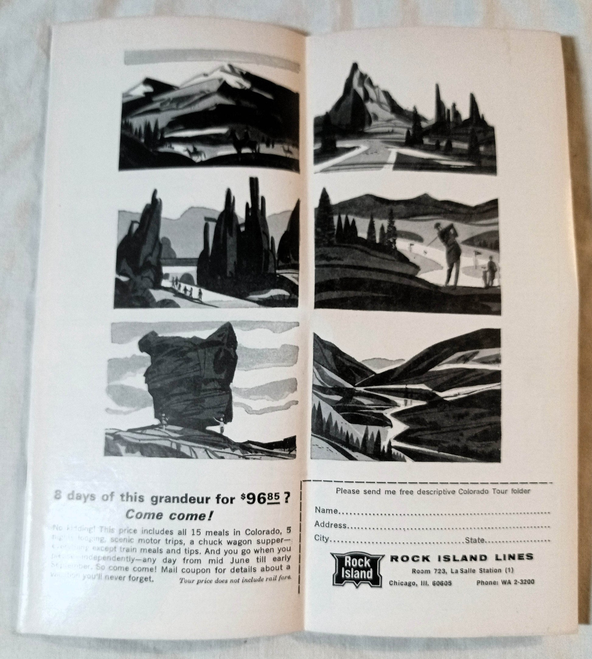 Rock Island Lines Railroad System Timetable Summer 1964 - TulipStuff