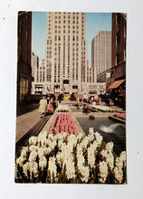 Load image into Gallery viewer, Rockefeller Center Garden Plaza RCA Building New York City 1959 Postcard - TulipStuff
