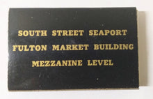 Load image into Gallery viewer, Roebling&#39;s Bar And Grill Seaport Fulton Market New York Matchbox 1990&#39;s - TulipStuff
