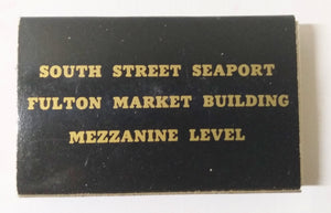 Roebling's Bar And Grill Seaport Fulton Market New York Matchbox 1990's - TulipStuff