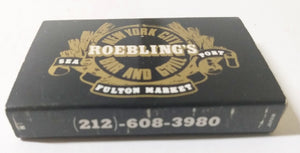 Roebling's Bar And Grill Seaport Fulton Market New York Matchbox 1990's - TulipStuff