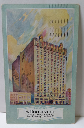 The Roosevelt Hotel New Orleans Louisiana Postcard 1950 - TulipStuff