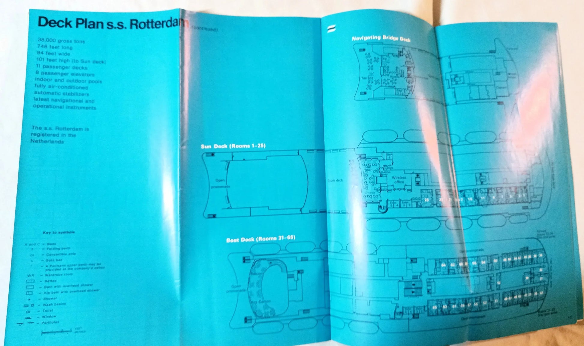 Holland America Cruises ss Rotterdam 1973 Nassau Cruises from New York Brochure - TulipStuff