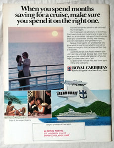 Royal Caribbean 1982-83 Brochure Sun Viking Nordic Prince Song of Norway Song of America - TulipStuff