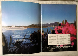 Royal Caribbean 1982-83 Brochure Sun Viking Nordic Prince Song of Norway Song of America - TulipStuff