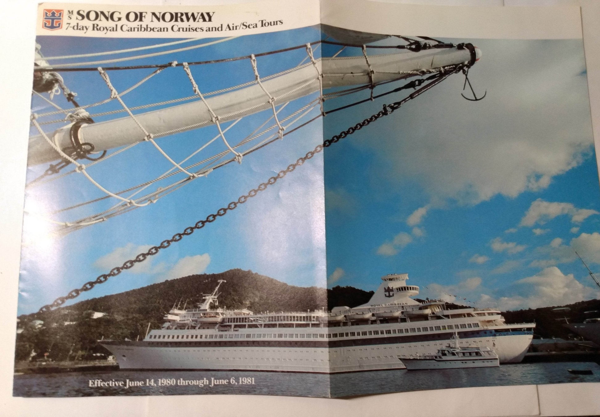 Royal Caribbean Cruise Line 1980-81 MS Song of America Caribbean Brochure - TulipStuff