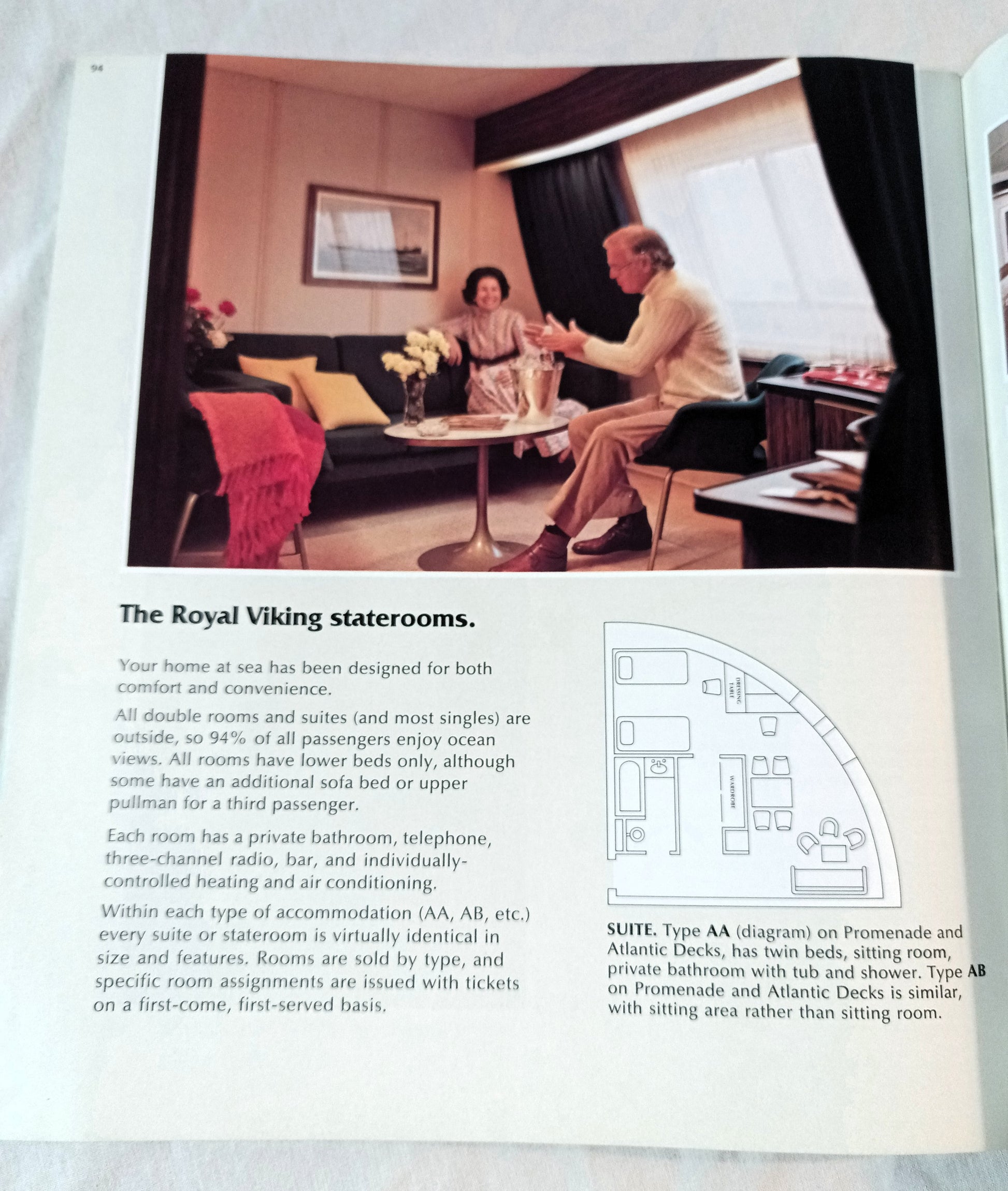 Royal Viking Line The Cruise Atlas 1976-77 Brochure - TulipStuff