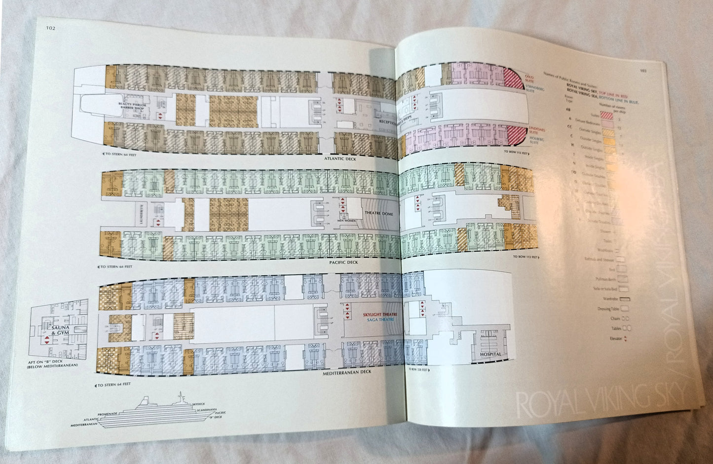 Royal Viking Line The Cruise Atlas 1976-77 Brochure - TulipStuff