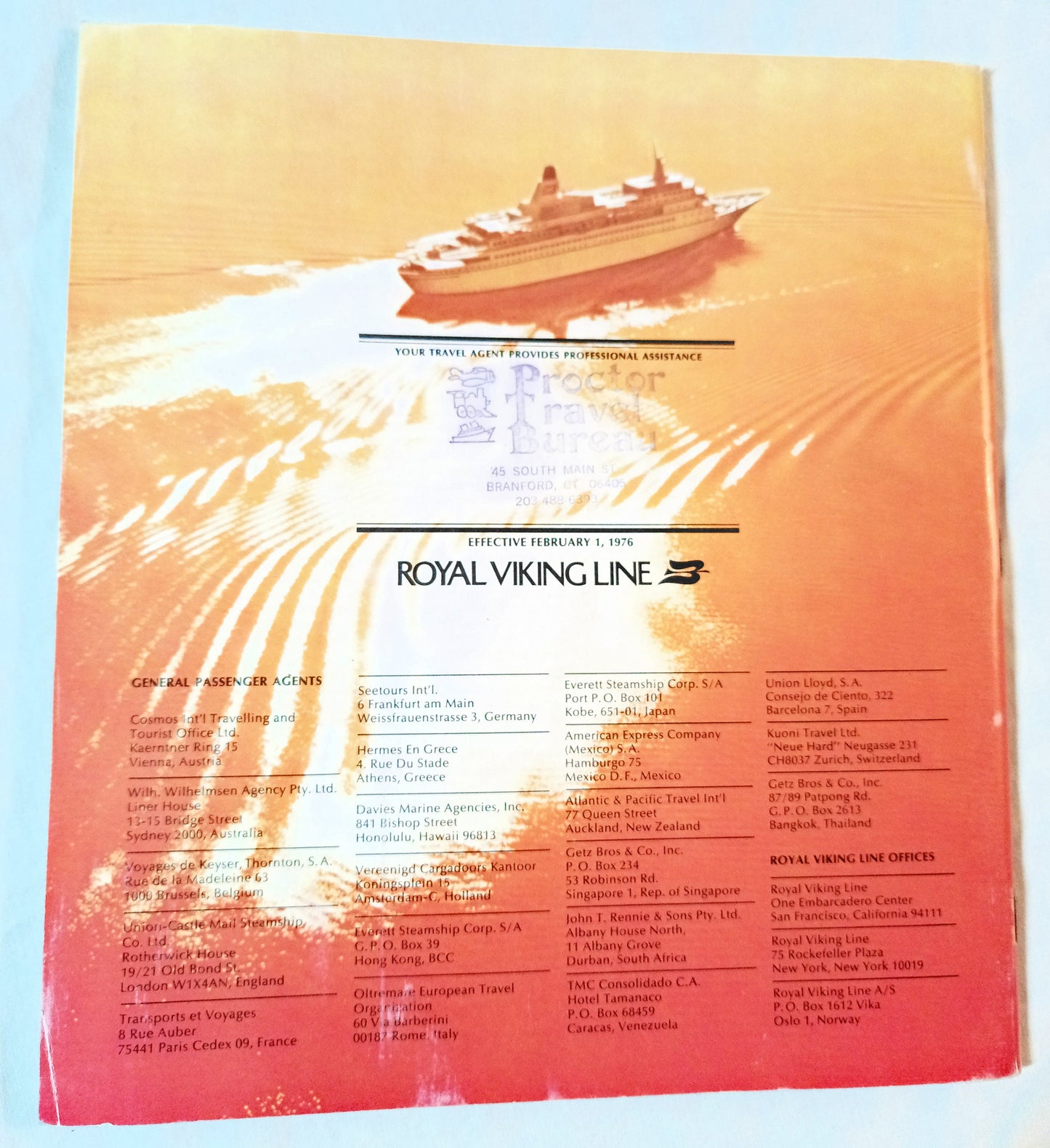 Royal Viking Line The Cruise Atlas 1976-77 Brochure - TulipStuff