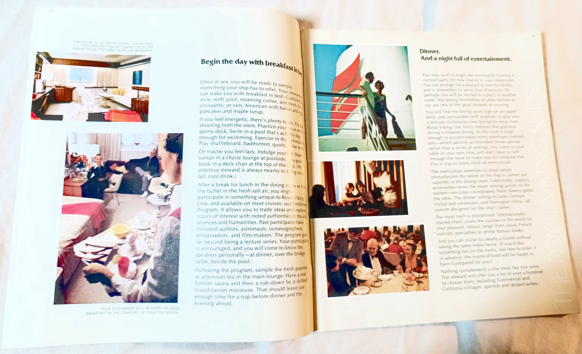 Royal Viking Line The Cruise Atlas 1976-77 Brochure - TulipStuff