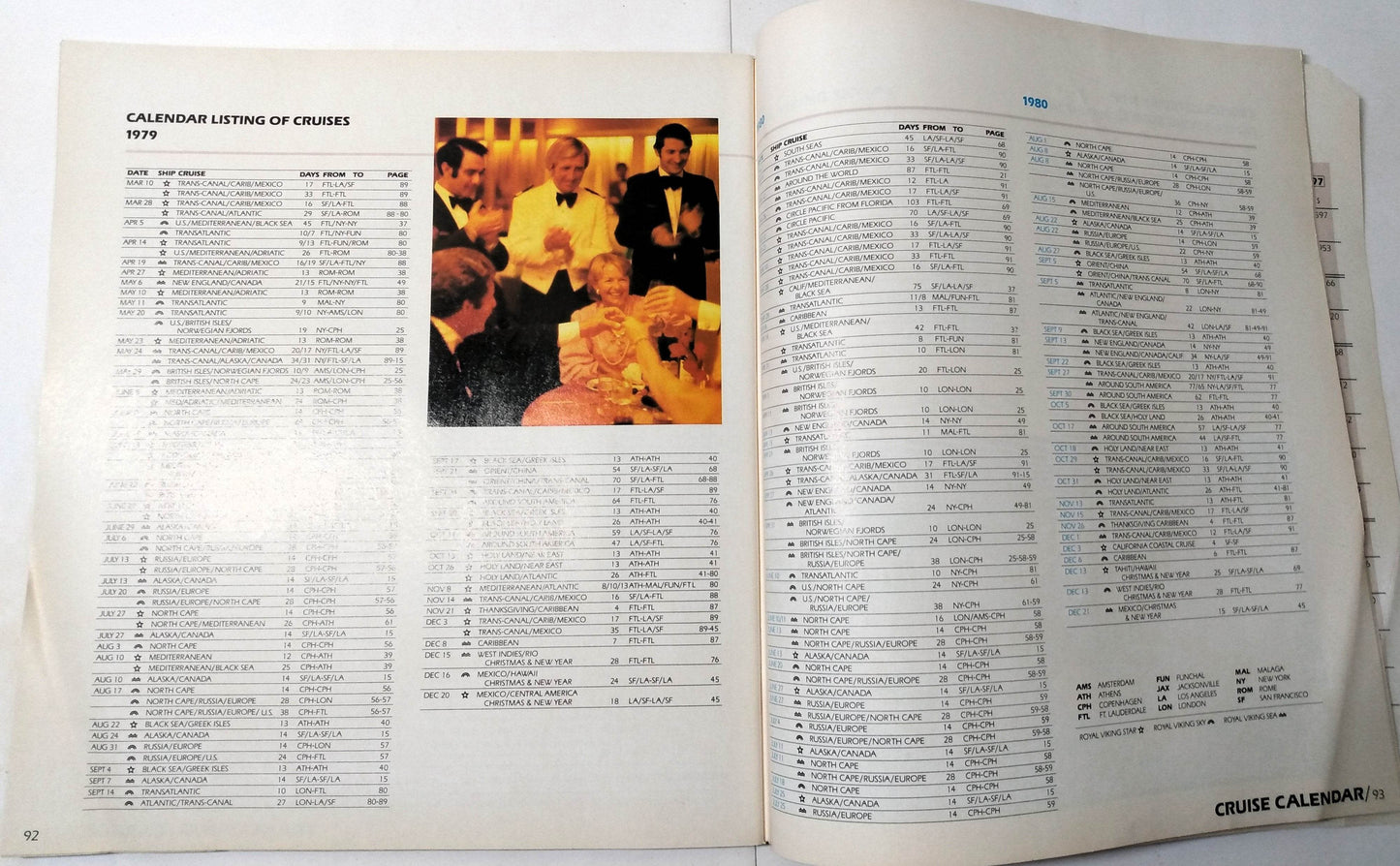 Royal Viking Line The Cruise Atlas 1979-1980 Brochure - TulipStuff