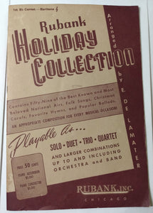 Rubank Holiday Collection 1st B Flat Cornet Baritone Sheet Music 1932 - TulipStuff