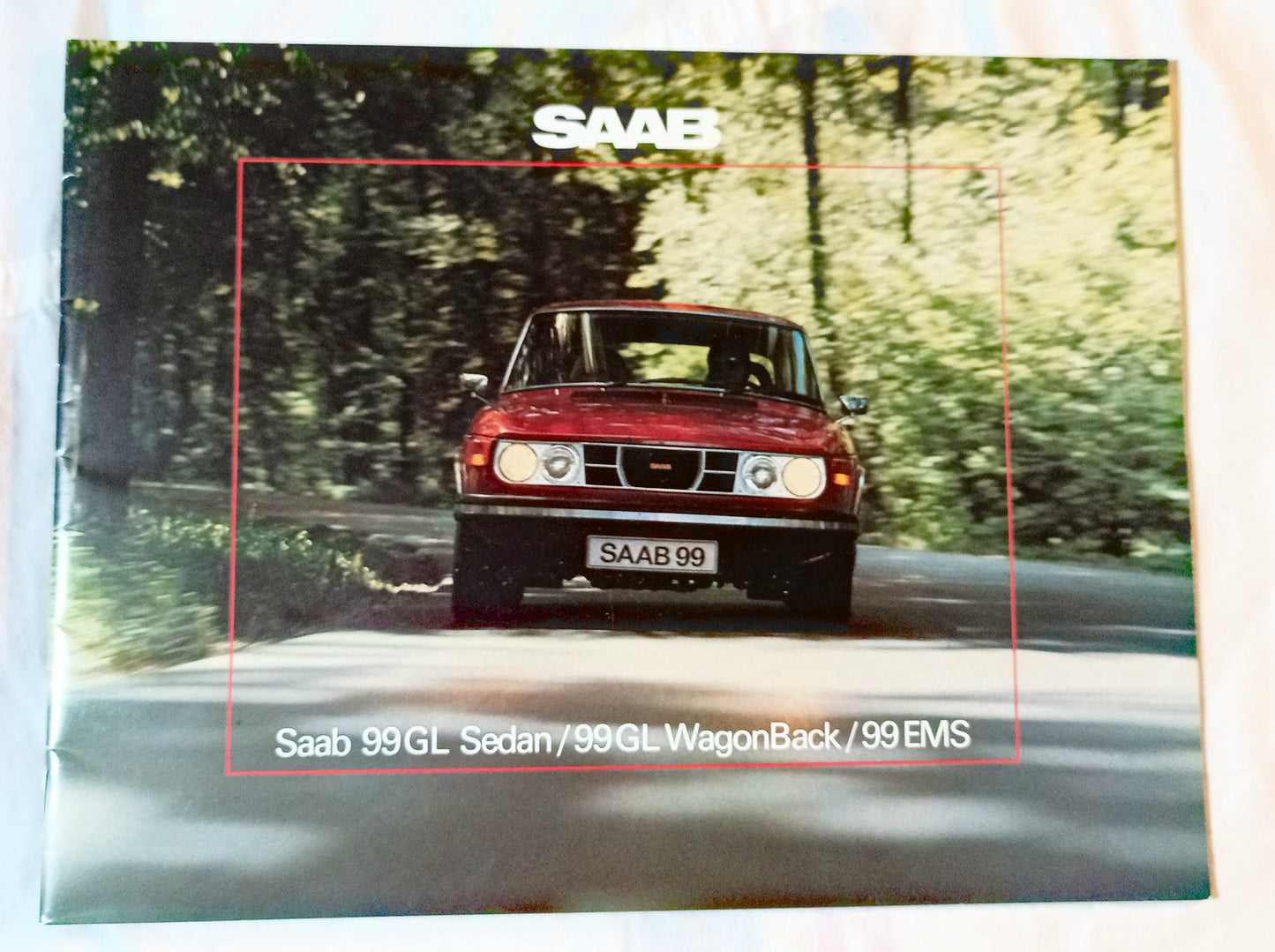 Saab 1976 Dealer Sales Brochure 99GL Sedan WagonBack EMS - TulipStuff