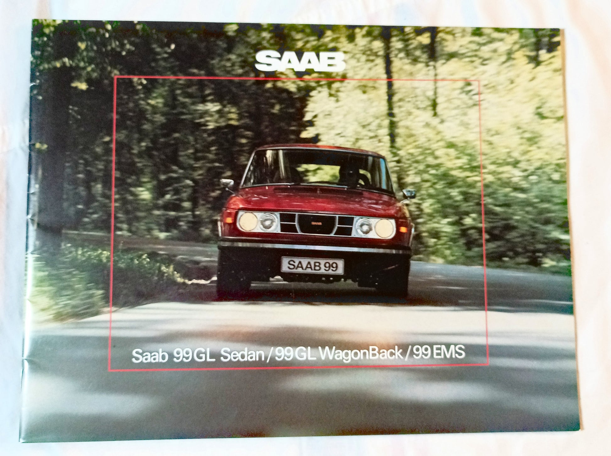 Saab 1976 Dealer Sales Brochure 99GL Sedan WagonBack EMS - TulipStuff