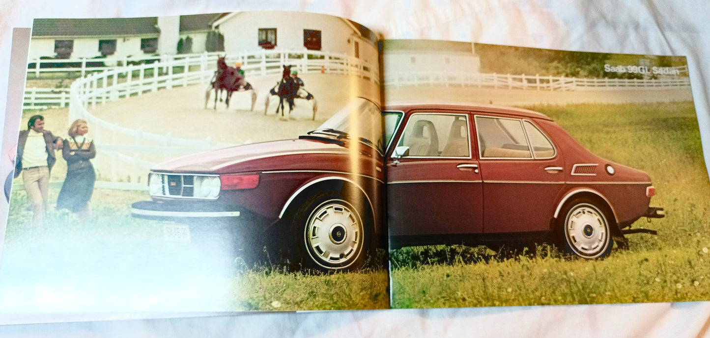 Saab 1976 Dealer Sales Brochure 99GL Sedan WagonBack EMS - TulipStuff